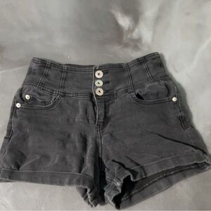 Black high waisted Jean shorts size medium